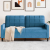 Sofa 2-osobowa, niebieski, 140 cm, tapicerowana aksamitem