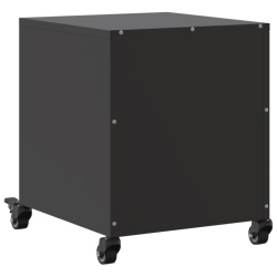 Szafki nocne, 2 szt., czarne, 36x39x43,5 cm, stal