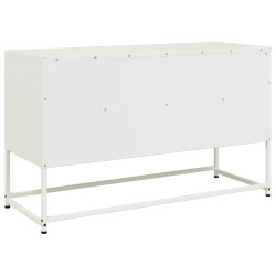 Szafka pod telewizor, biała, 100,5x39x60,5 cm, stalowa