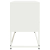 Szafka pod telewizor, biała, 100,5x39x60,5 cm, stalowa