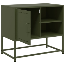 Szafka pod telewizor, musztardowa, 100,5x39x60,5 cm, stalowa