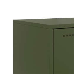 Szafka pod telewizor, musztardowa, 100,5x39x60,5 cm, stalowa