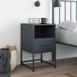 Szafka nocna, antracytowa, 36x39x60,5 cm, stal