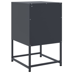 Szafka nocna, antracytowa, 36x39x60,5 cm, stal