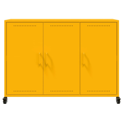 Szafka, musztardowa, 100,5x39x72 cm, stal walcowana na zimno