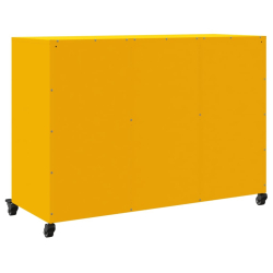 Szafka, musztardowa, 100,5x39x72 cm, stal walcowana na zimno