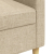 3-osobowa sofa, kremowa, 210 cm, tapicerowana tkaniną