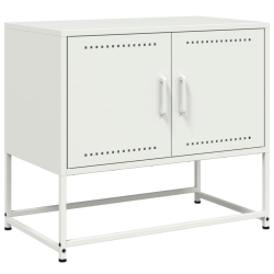Szafka pod telewizor, biała, 68,5x39x60,5 cm, stalowa