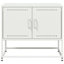 Szafka pod telewizor, biała, 68,5x39x60,5 cm, stalowa