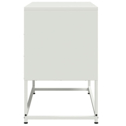 Szafka pod telewizor, biała, 68,5x39x60,5 cm, stalowa