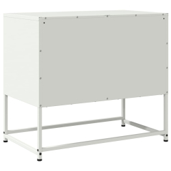 Szafka pod telewizor, biała, 68,5x39x60,5 cm, stalowa