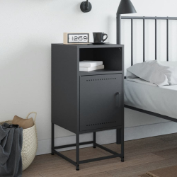 Szafka nocna, antracytowa, 36x39x78 cm, stal