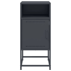 Szafka nocna, antracytowa, 36x39x78 cm, stal