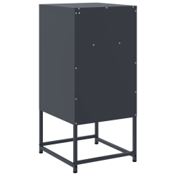 Szafka nocna, antracytowa, 36x39x78 cm, stal
