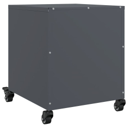 Szafki nocne, 2 szt., antracytowe, 36x39x43,5 cm, stal