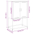 Szafka pod telewizor, antracytowa, 68x39x60,5 cm, stalowa