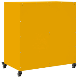 Szafka, musztardowa, 68,5x39x72 cm, stal walcowana na zimno
