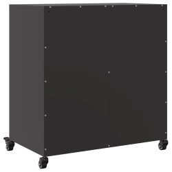 Szafka, czarna, 68x39x72 cm, stal walcowana na zimno