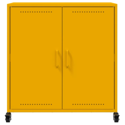 Szafka, musztardowa, 68,5x39x72 cm, stal walcowana na zimno