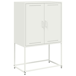 Szafka pod telewizor, biała, 68x39x60,5 cm, stalowa