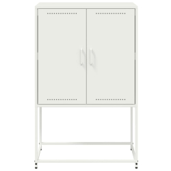 Szafka pod telewizor, biała, 68x39x60,5 cm, stalowa