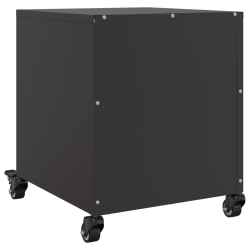 Szafki nocne, 2 szt., czarne, 36x39x43,5 cm, stal