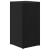 Donice ogrodowe, 2 szt., czarne, 30x30x60 cm, rattan PE