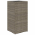 Donice ogrodowe, 2 szt., szare, 40x40x80 cm, rattan PE