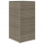 Donice ogrodowe, 2 szt., szare, 40x40x80 cm, rattan PE