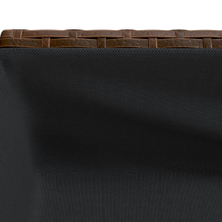 Donice ogrodowe z półką, 2 szt., brąz, 70x28x70 cm, polirattan