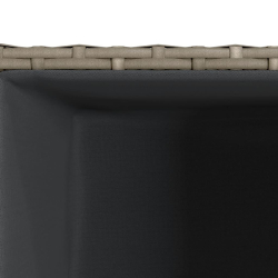 Donice ogrodowe, 2 szt., szare, 30x30x60 cm, rattan PE