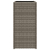 Donice ogrodowe, 2 szt., szare, 30x30x60 cm, rattan PE