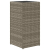 Donice ogrodowe, 2 szt., szare, 30x30x60 cm, rattan PE