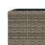 Donice ogrodowe, 2 szt., szare, 30x30x60 cm, rattan PE