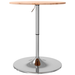 Stolik barowy, Ø60x89,5 cm, lite drewno bukowe
