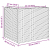 Donice ogrodowe, 2 szt., czarne, 36x30x32 cm, polirattan