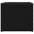 Donice ogrodowe, 2 szt., czarne, 36x30x32 cm, polirattan