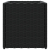 Donice ogrodowe, 2 szt., czarne, 36x30x32 cm, polirattan
