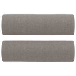 2-cz. komplet wypoczynkowy z poduszkami, taupe, tkanina