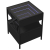 Stolik nocny z LED Infinity, czarny, 40x40x51 cm
