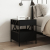 Stolik nocny z LED Infinity, czarny, 40x40x51 cm