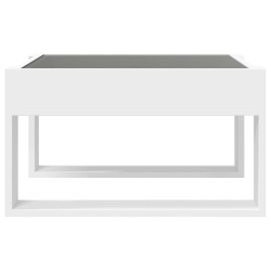 Stolik kawowy z LED Infinity, biały, 50x53x30 cm