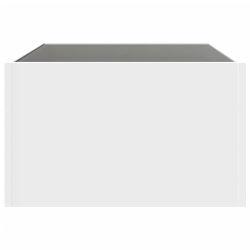 Stolik kawowy z LED Infinity, biały, 70x50x30 cm