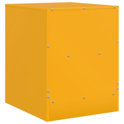 Szafka nocna, musztardowa, 34,5x39x44 cm, stal