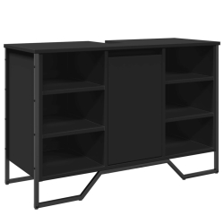 Szafka pod umywalkę, czarna, 91x35x60 cm