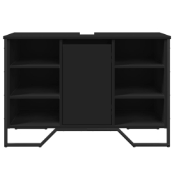 Szafka pod umywalkę, czarna, 91x35x60 cm