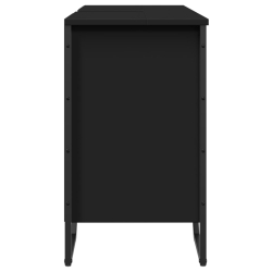 Szafka pod umywalkę, czarna, 91x35x60 cm