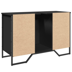 Szafka pod umywalkę, czarna, 91x35x60 cm