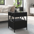 Stolik nocny z LED Infinity, czarny, 40x40x51 cm