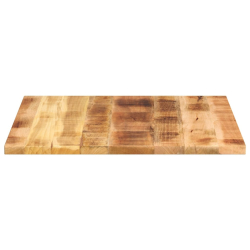Blat do stolika, 70x70x2,5 cm, kwadratowy, surowe drewno mango